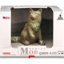 Upsi Toys A100 Figür Kedi Serisi 01924 Gri Kedi
