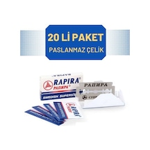 Rapira Çelik Tıraş Jileti 20 Adet