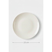 12'li Valencia Servis Tabağı 23cm Krem Rinart