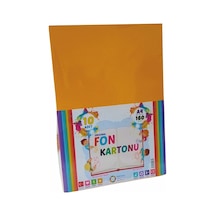 Turuncu Fon Kartonu 10 Adet