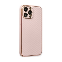 Apple İphone Uyumlu 13 Pro Max Kılıf Coco Karbon Silikon - Pembe Çok Renkli
