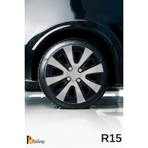 Lada Vega 15'' İnç Jant Kapağı 4 Adet Siyah Gri C101