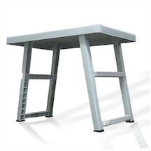 M3decorium Büyük Açılır Kapanır Ayaklı Portatif Kamp Balkon Bahçe Plaj Havuz Gri