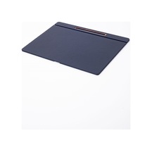Turgut Office Deri Kapaklı Masa Sümeni Lacivet Ahşap Detaylı 50 x 35 CM