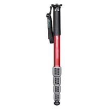 Mpq-325c Suya Dayanıklı Premium Karbon Fiber Monopod Kırmızı