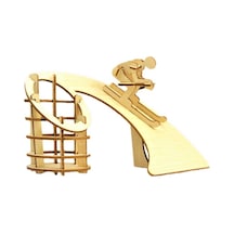 Ahşap 3d Puzzle Kayakçı Maketi