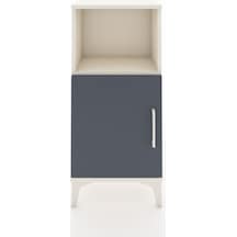 Arges Komodin 2 Raflı Tek Kapaklı 44x30x96 Aytaşı-antrasit Aytaşı