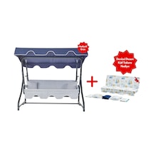 Erinöz Olea 3 Kişilik Salıncak - Denizci Desen + Yedek Kılıf Takımı