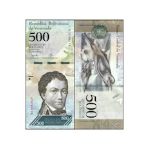 Venezuela 2017 Yılı 500 Bolivares Kağıt Para Çil Unc Koleksiyon Para