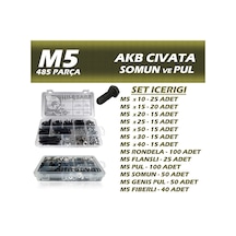 485 Parça M5 Akb Civata Seti