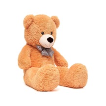 Sevgiliye Özel Hediye- Papyonlu 140 Cm Dev Boy Sevimli Peluş Koca Ayı - Özel Fiyat Kahverengi