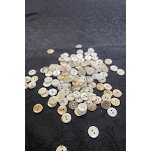 10 Mm Çift Delikli Düğme Doğal Taş 30 Adet