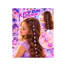 Kız Çocuk K-pop Rumi Temalı Yıldızlı Saç Süsü 40 Cm Pratik Tel Tokalı