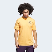 Adidas Grafik Erkek Turuncu Basketbol T-shirt Jx1737