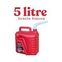 Klc 5l Statik Olmayan Boşaltma Borulu Kulplu Mazot Benzin Taşıma Akaryakıt Depolama Bidonu 5 Litre