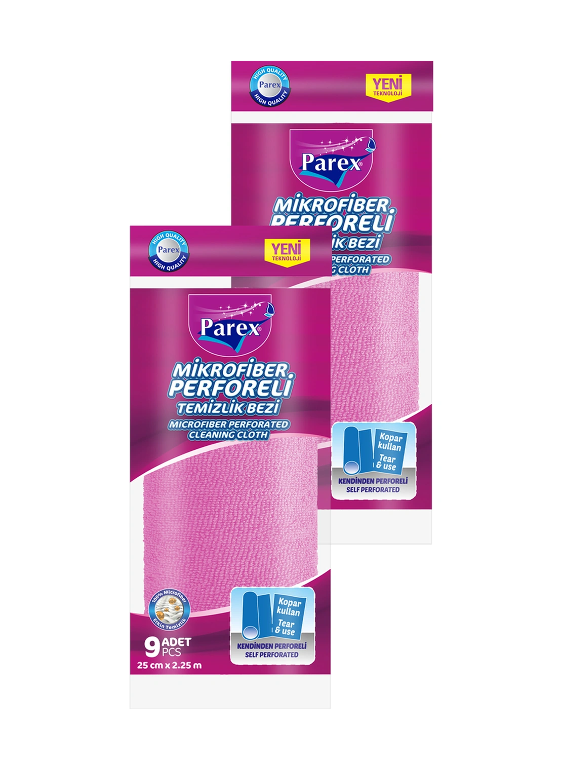 Mikrofiber Perforeli 9 Lu Rulo Bez İkili Paket Diğer