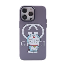 İphone 14 Pro Kılıf Prada Desenli Kapak - Prada Mor - 3