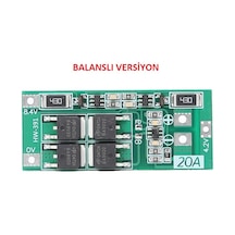 Robotiko-2S Bms 20A 18650 Lityum Pil Şarj Koruma Devresi Balanslı