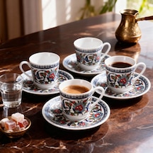 Güral Gözde Double 4 Kişilik Kahve Fincan Takımı 60932 4875354