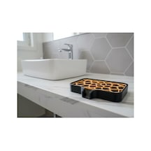 Buççin Online Mağaza Banyo Ve Mutfak İçin Dekoratif Sabun Tutucu - Modern Voronoi Tasarım İki Parçalı Sabunluk Plastik Si Çok Renkli