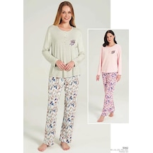 Feyza 5062 Uzun Kol Pijama Takımı Pembe Feyza 5062 Uzun Kol Pijama Takımı Pembe