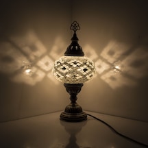 Dekoratif OTANTİK GECE LAMBASI ABAJUR KOMODİN ÜSTÜ BAŞUCU LAMBASI