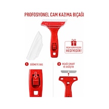 Profesyonel Cam Kazıyıcı Jiletli Cam Kazıma Bıçağı Etiket Boya Silikon Yapışkan Temizleyici Siyah
