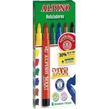 Alpino Maxi Keçeli Kalem  6'lı