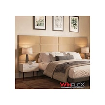 Winflex 25x50cm Dikdörtgen Kumaş Kaplı Akustik Panel- 1 Adet Krem