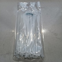 Plastik Cırt Kelepçe Kablo Bağı 3,6 X 300 Mm 100 Adet Beyaz