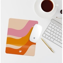 Turuncu Renkli Bilek Destekli Dikdörtgen Mouse Pad Mouse Altlık Mousepad