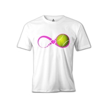 Tenis - Love Beyaz Erkek Tshirt
