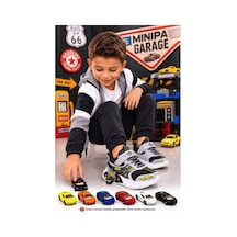 Minipa Garage Gümüş Erkek Çocuk Garaj Tabanlı Çift Metal Arabalı Ortopedik Spor Ayakkabı