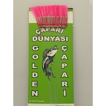 Golden 50 İğneli İstavrit Kösteği 7 No Beyaz İğne -0,20 Mm -0,22 Mm -0,25 Mm Köstek Vişne