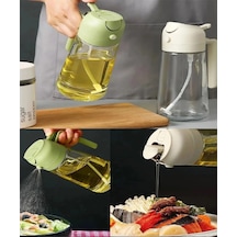 2 Li Set Çift Fonksiyonlu Sprey Yağdanlık 2'si 1 Arada Yağdanlık Beyaz Diğer