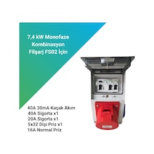 Filşarj 7.4 Kw Monofaze Kombinasyon Kutusu
