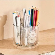 Pazly Kalemler Ve Silgiler İçin 5 Bölmeli Masa Organizatörü - Çok Renkli Ve Şık Çok Renkli