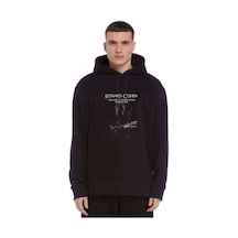Leonard Cohen Dance Me To The Baskılı Siyah Erkek Sweatshirt