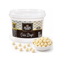 Alba Beyaz Çıtır Draje 2,5 Kg Pasta Ve Tatlı Süsleme Drajesi