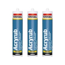 Soudal Acryrub Mastik Antrasit Gri 3 Adet Standart Standart