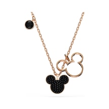 5737559 Swarovski Kolye Mickey & Minnie Pendant, Black, Rose Gold-tone Plated Çok Renkli