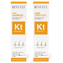 Revuele Keratin+ Saç Şampuanı Ve Saç Kremi. Tam Onarım, Parlaklık Ve Işıltı. Altın Rengi Revuele Keratin+ Saç Şampuanı Ve Saç Kremi. Tam Onarım, Parlaklık Ve Işıltı. Altın Rengi