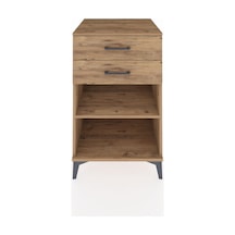 Kronos Komodin Tek Raflı 2 Çekmeceli 60x59x96 Çam-çam Çam