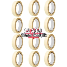 Maskeleme Bandı 12 Adet 18Mm Kağıt Boya Bantı