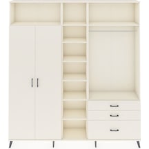 Arges Dolap 9 Raflı 3 Çekmeceli 2 Askılı 220x30x243 Aytaşı-aytaşı/aytaşı Aytası/aytası