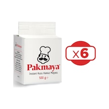 Pakmaya Instant Kuru Hamur Mayası 6 x 500 G