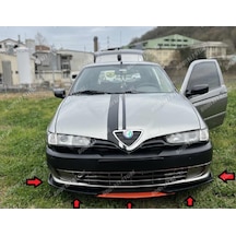 Alfa Romeo 145 Ön Lip Tampon Alt Ek - Plastik Piano Black - Bodykit Store