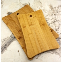 2 li Bambu Kesim Panosu Kesme Tahtası 35*24/30*19cm 1002