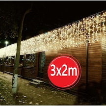 Sunlight 3x2m Sarkıt Perde Led Aydınlatma Tek Modlu Beyaz 220v