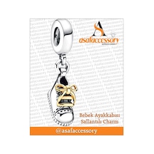 Bebek Ayakkabısı Sallantılı Charm Gümüş